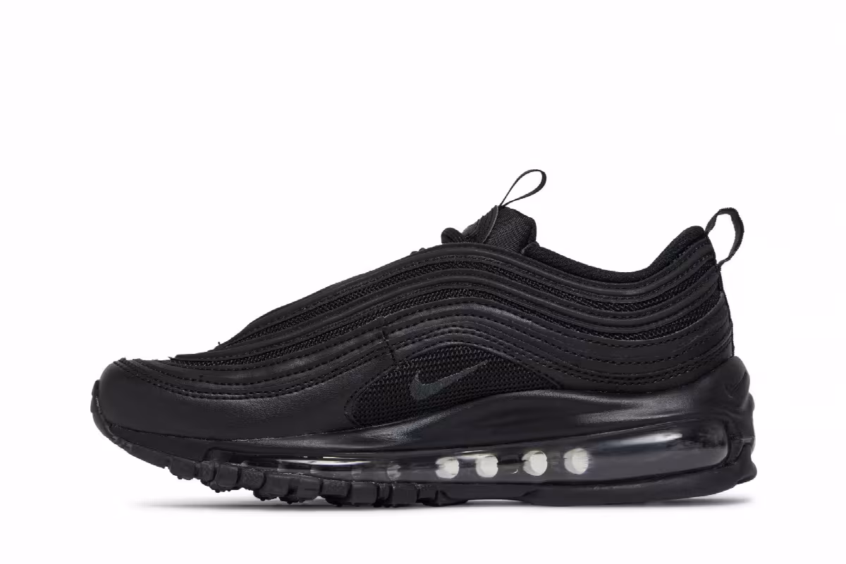 Nike Women's Air Max 97 Triple Black, view 4