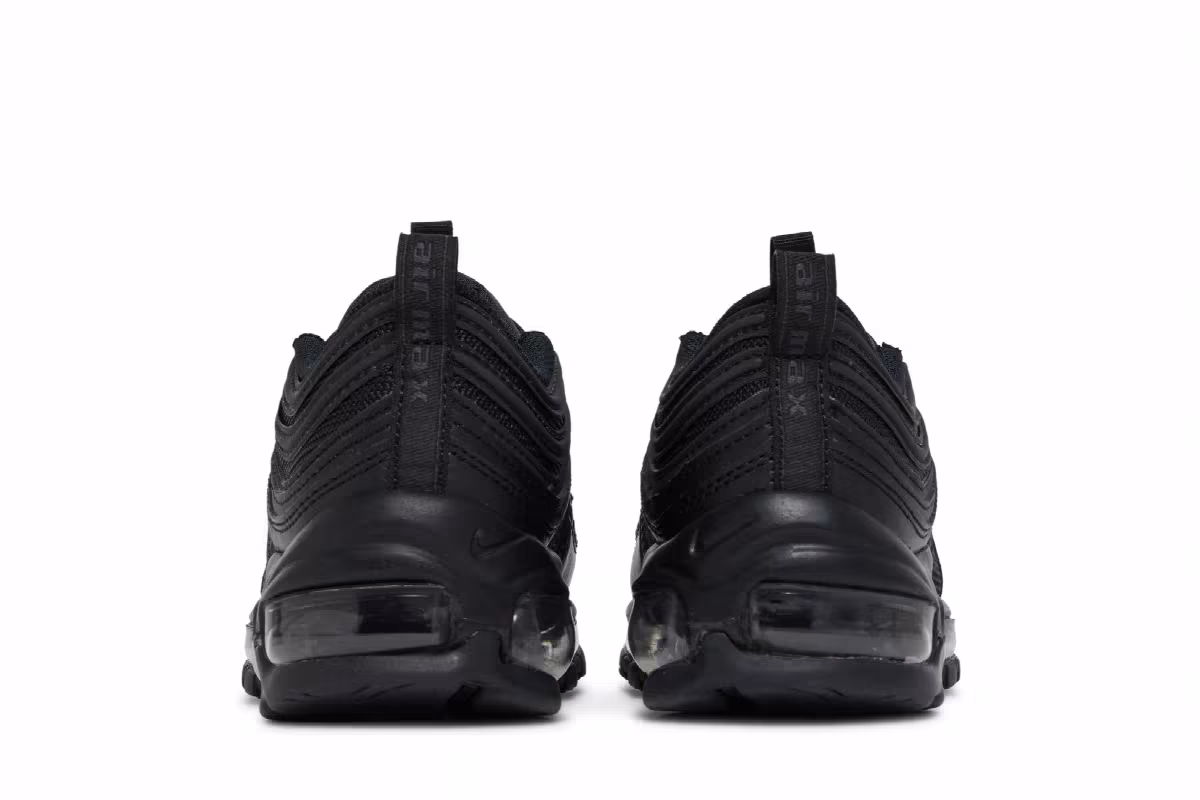 Nike Women's Air Max 97 Triple Black, view 7