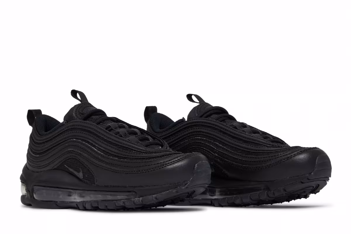 Nike Women's Air Max 97 Triple Black, view 9