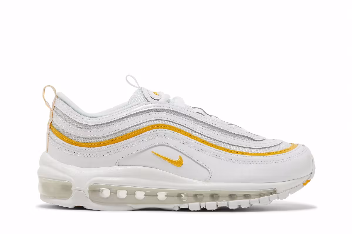 Nike Women's Air Max 97 White University Gold, view 2
