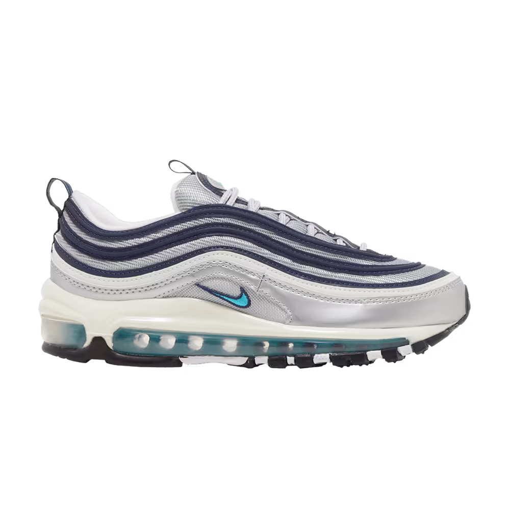 Nike Women's Air Max 97 OG Metallic Silver Chlorine Blue