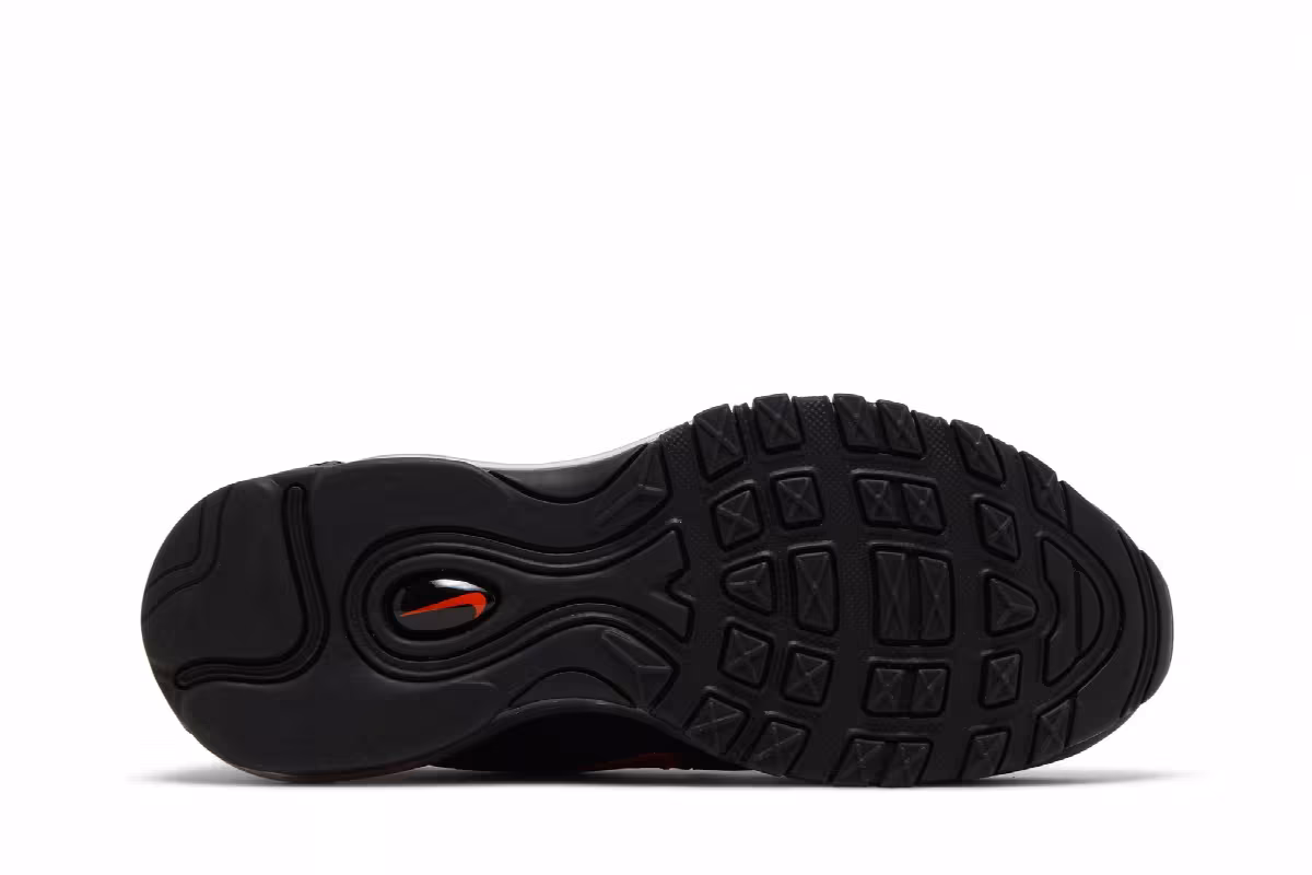 Nike Air Max 97 GS Black Safety Orange, view 5