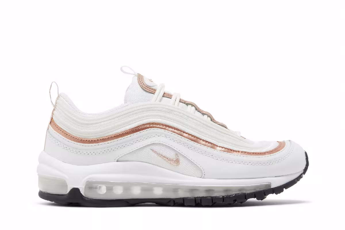 Nike Air Max 97 GS White Metallic Red Bronze, view 2