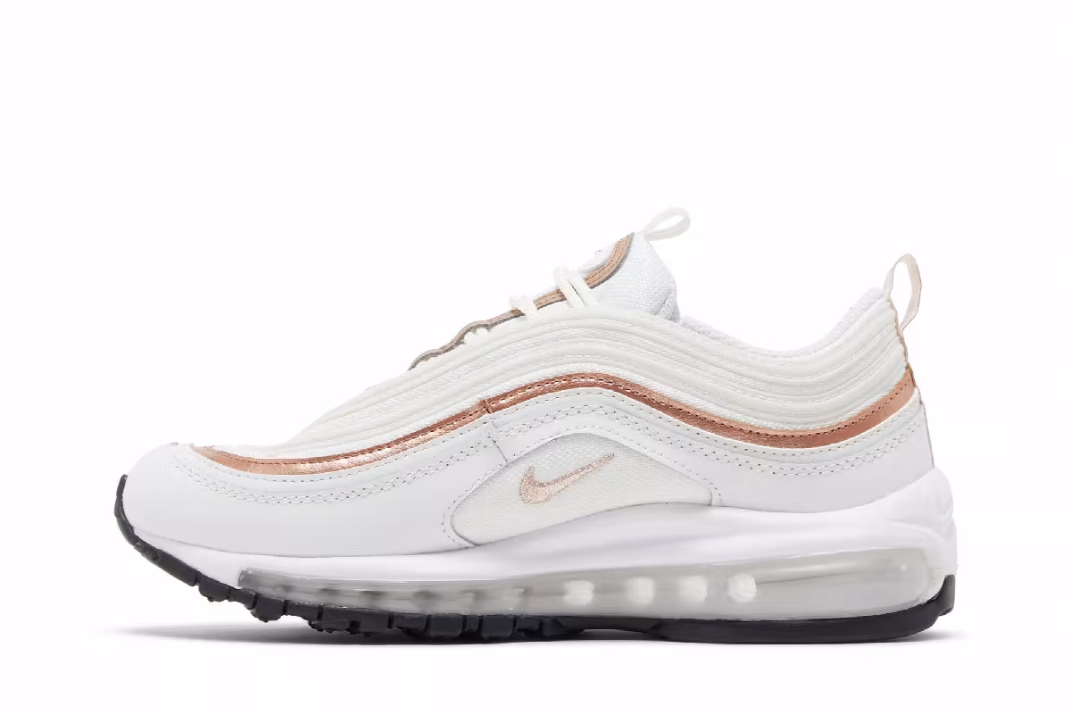 Nike Air Max 97 GS White Metallic Red Bronze, view 4