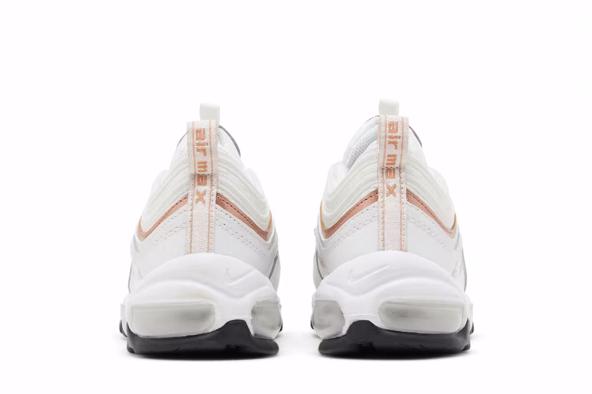 Nike Air Max 97 GS White Metallic Red Bronze, view 7