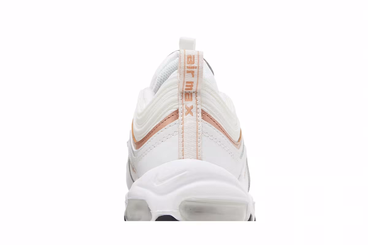 Nike Air Max 97 GS White Metallic Red Bronze, view 8