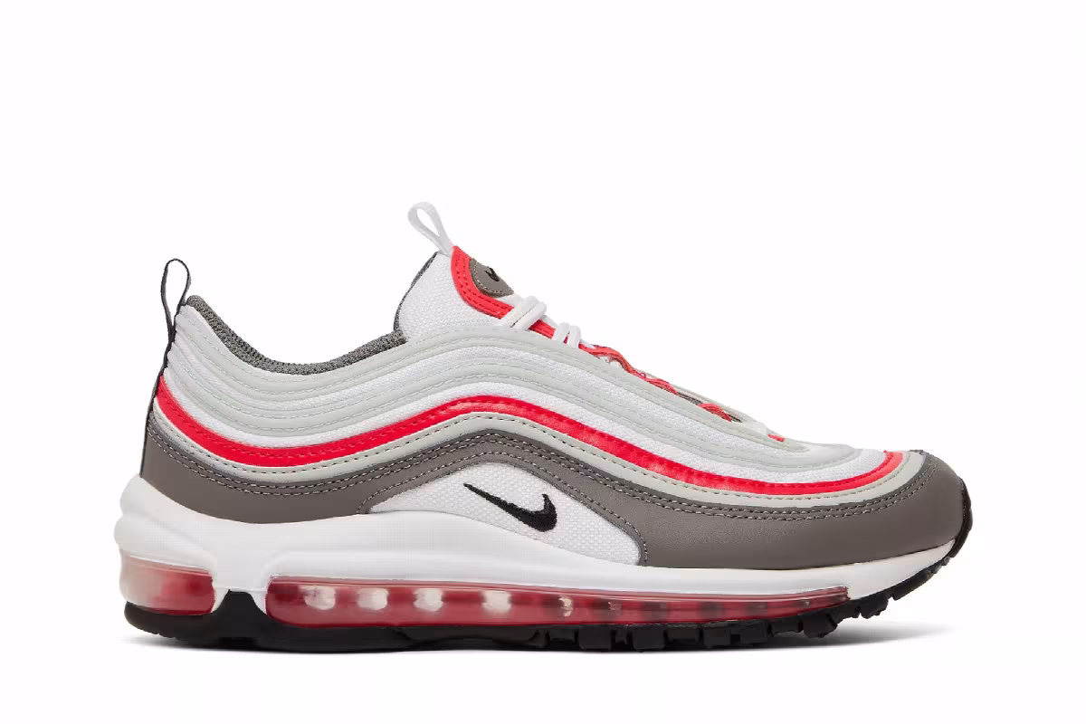 Nike Air Max 97 GS White Flat Pewter, view 2