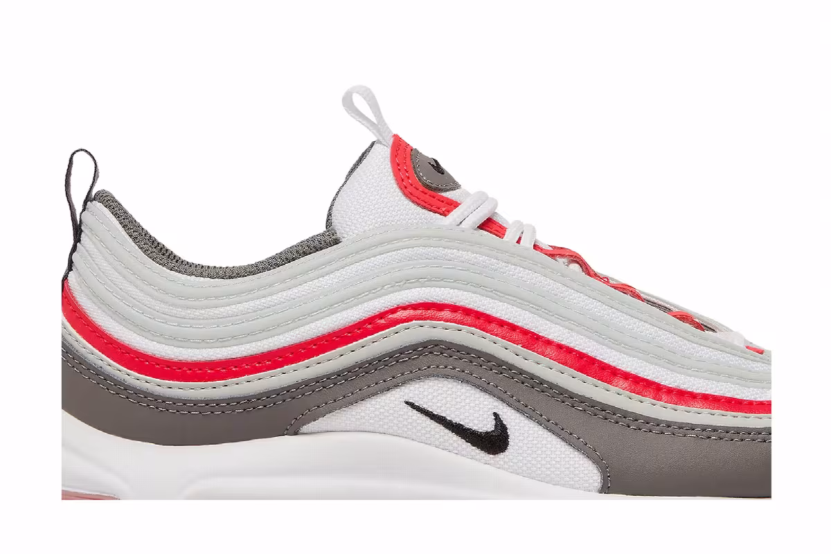 Nike Air Max 97 GS White Flat Pewter, view 3