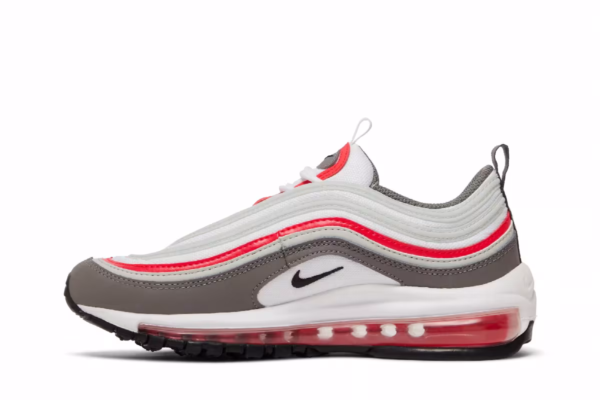 Nike Air Max 97 GS White Flat Pewter, view 4