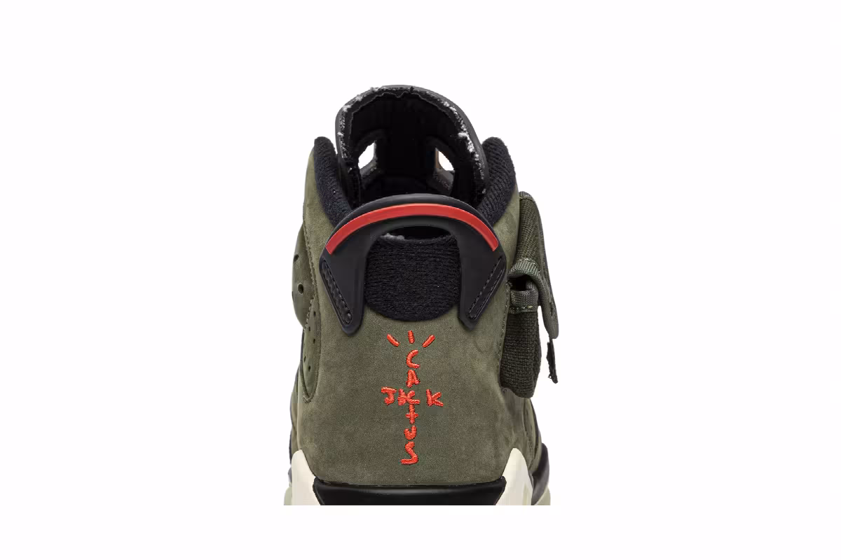 Travis Scott x Air Jordan 6 GS Olive, view 8