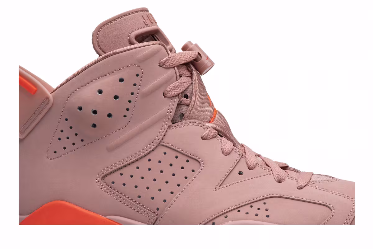 Aleali May x Women's Air Jordan 6 Millennial Pink, view 3