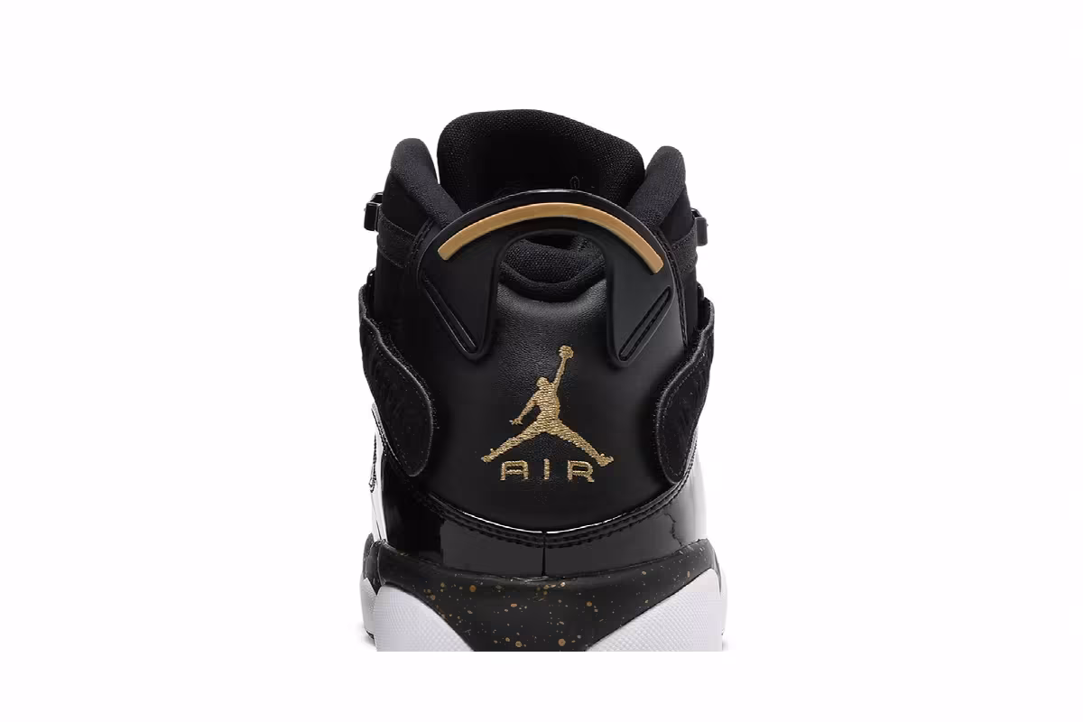 Air Jordan 6 Rings Black Metallic Gold, view 8