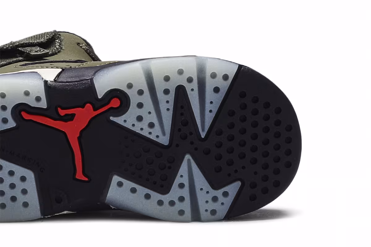 Travis Scott x Air Jordan 6 TD Olive, view 6