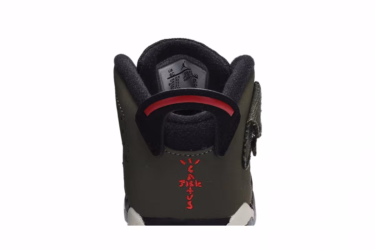 Travis Scott x Air Jordan 6 TD Olive, view 8