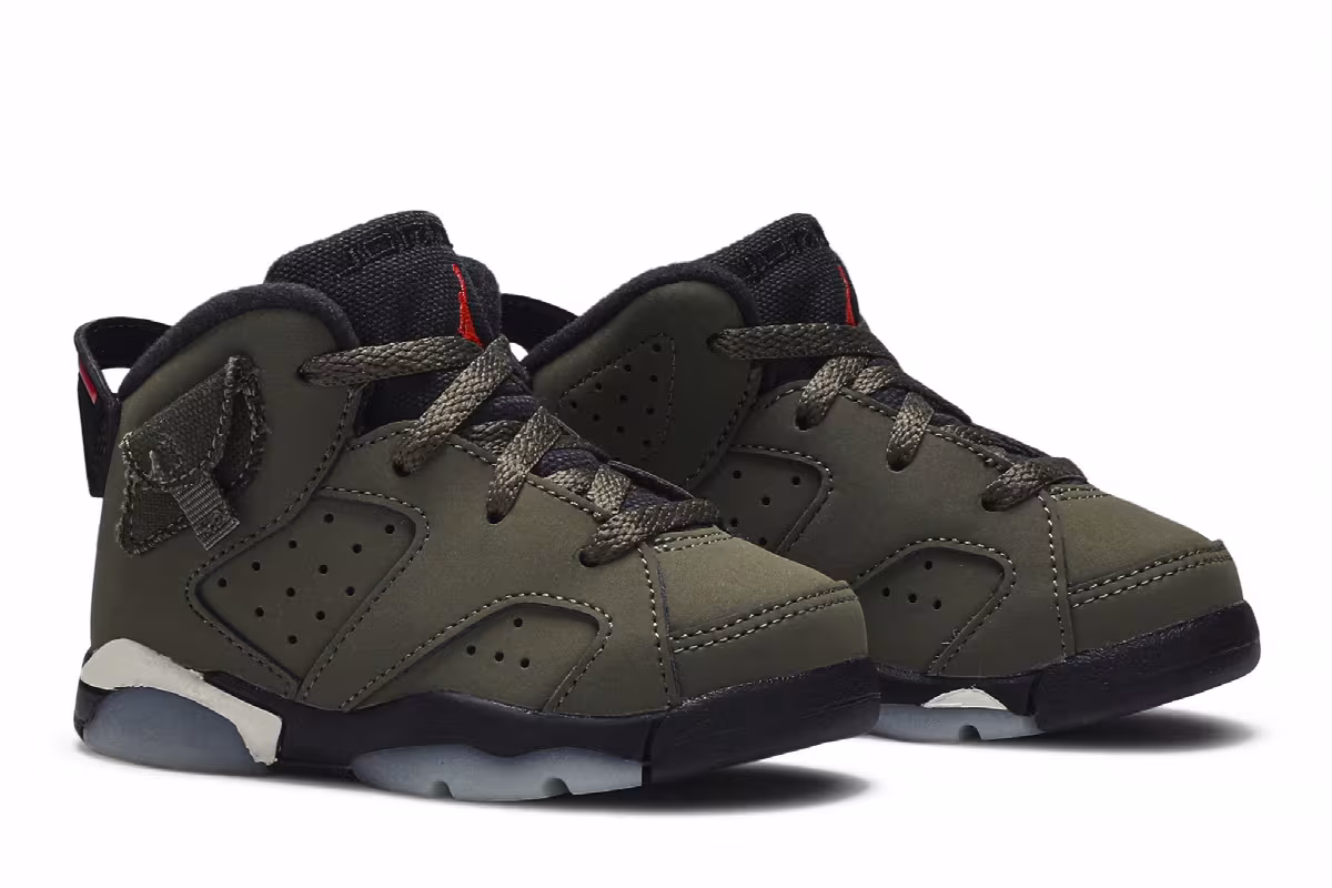 Travis Scott x Air Jordan 6 TD Olive, view 9