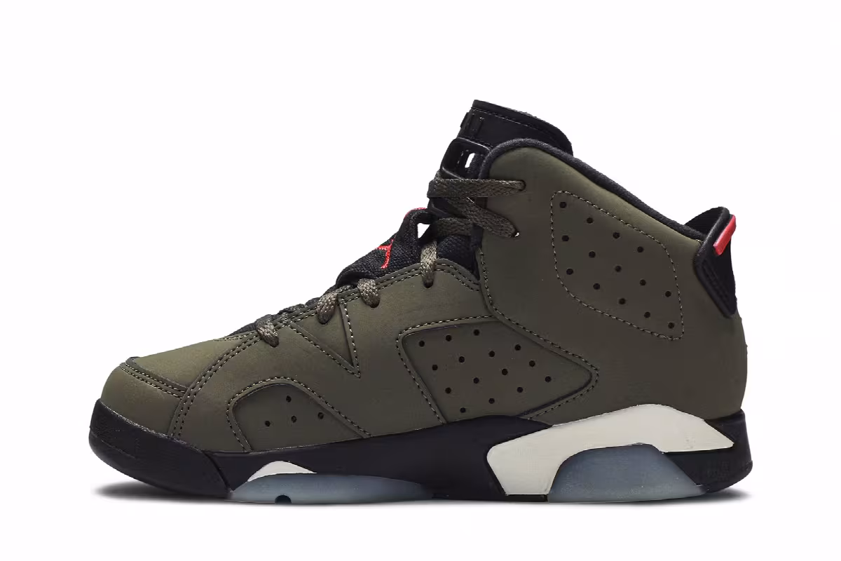 Travis Scott x Air Jordan 6 PS Olive, view 4
