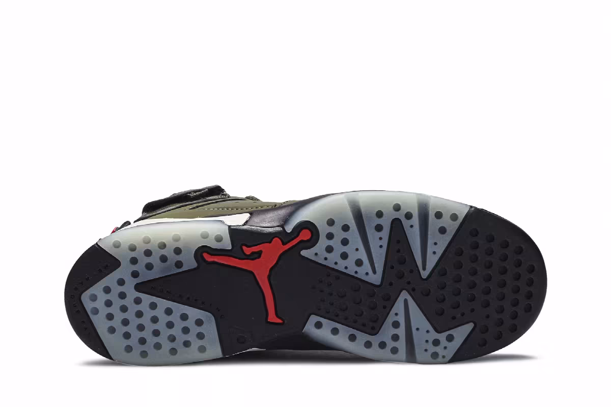 Travis Scott x Air Jordan 6 PS Olive, view 5