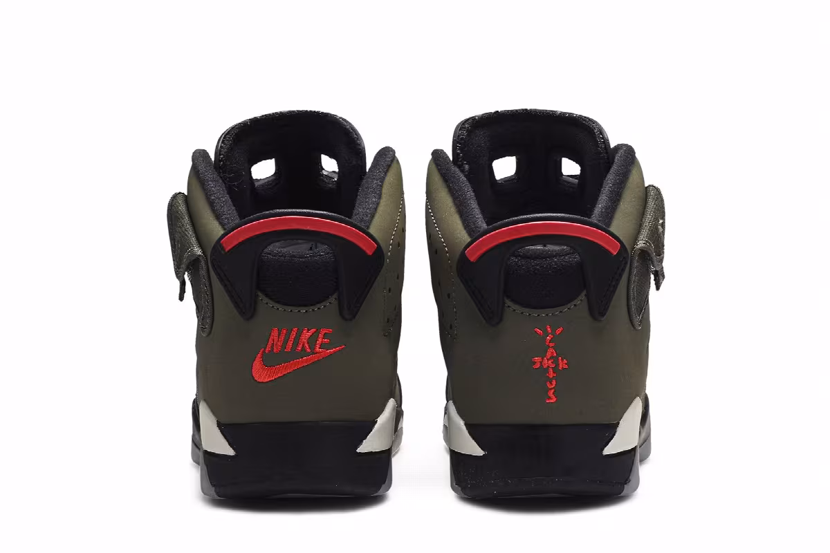 Travis Scott x Air Jordan 6 PS Olive, view 7