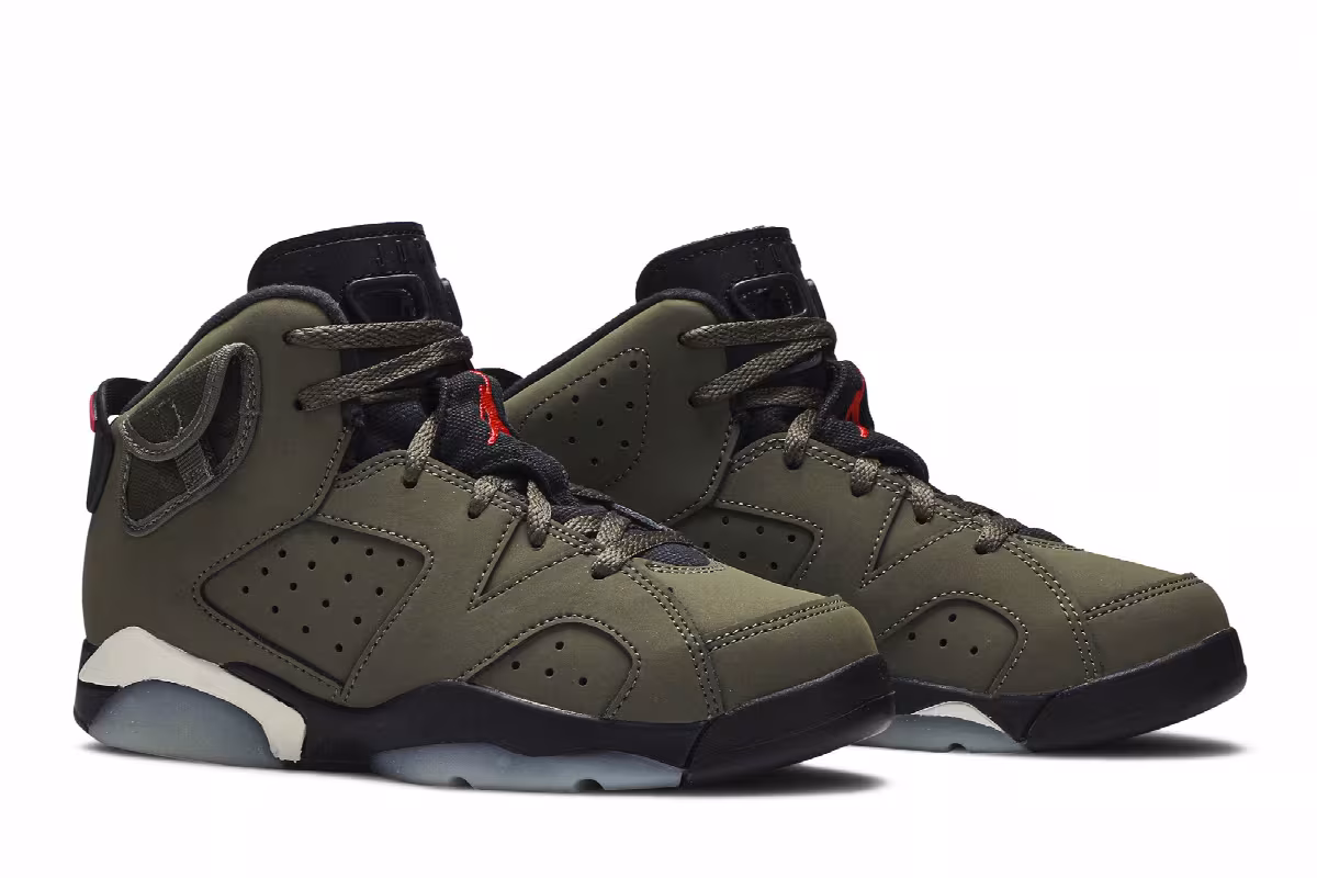 Travis Scott x Air Jordan 6 PS Olive, view 9