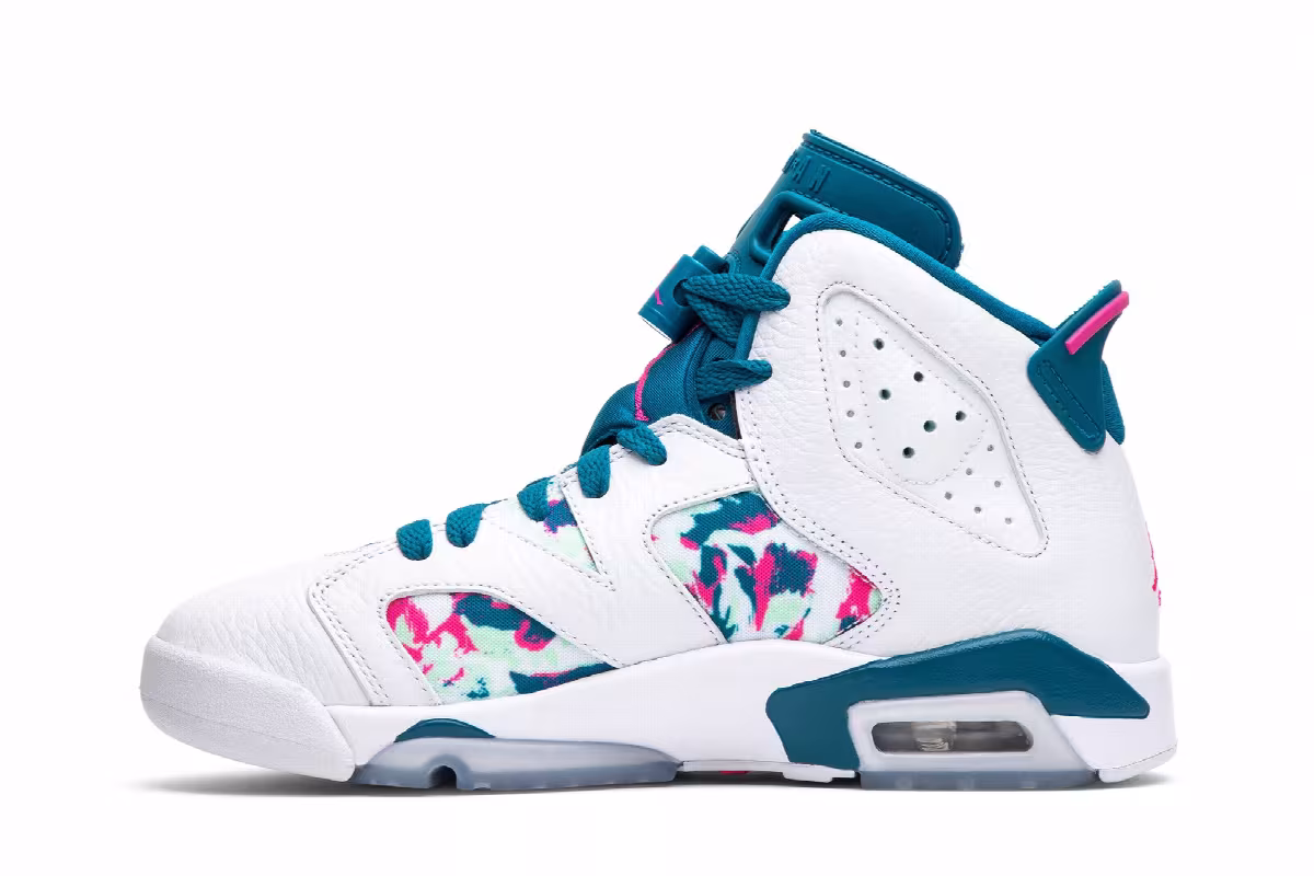 Air Jordan 6 GS Green Abyss, view 4