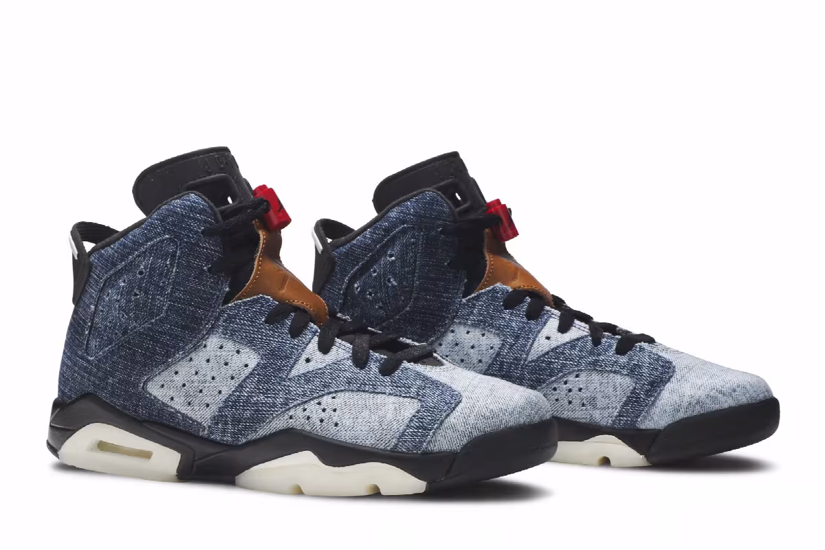 Air Jordan 6 GS Washed Denim, view 9