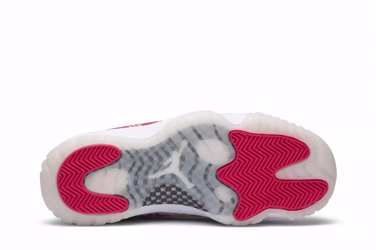 Women's Air Jordan 11 Low Pink Snakeskin, view 5
