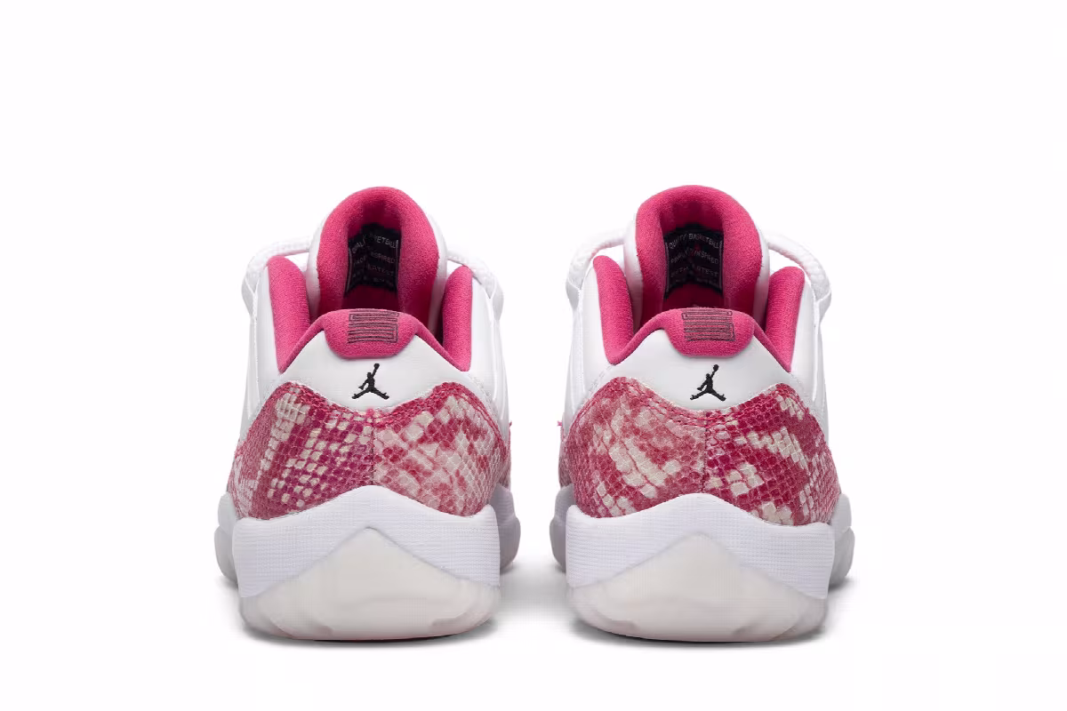 Women's Air Jordan 11 Low Pink Snakeskin, view 7