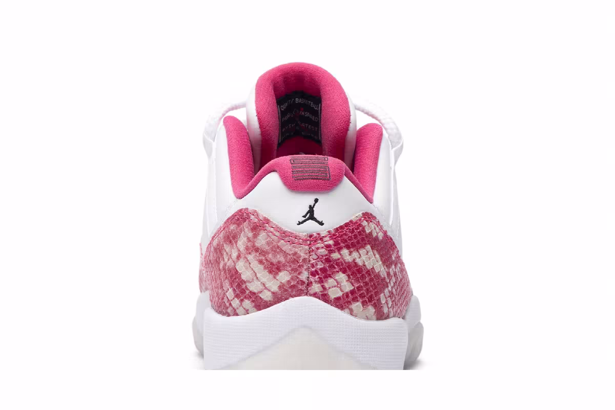 Women's Air Jordan 11 Low Pink Snakeskin, view 8