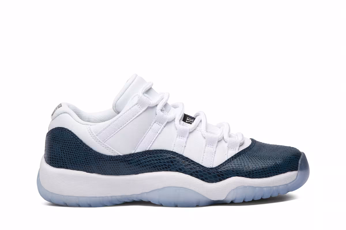 Air Jordan 11 Low GS Navy Snakeskin 2019, view 2