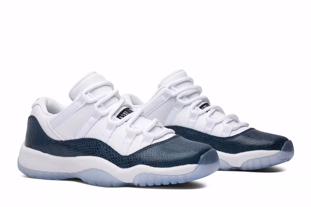 Air Jordan 11 Low GS Navy Snakeskin 2019, view 9