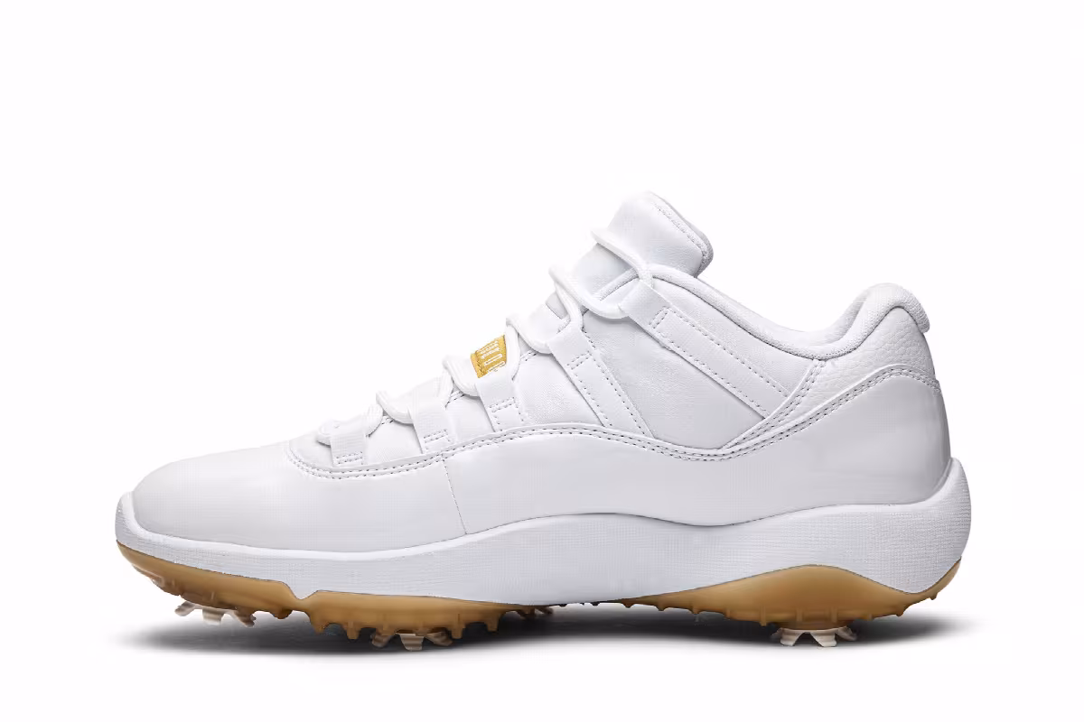 Air Jordan 11 Low Golf Metallic Gold, view 4
