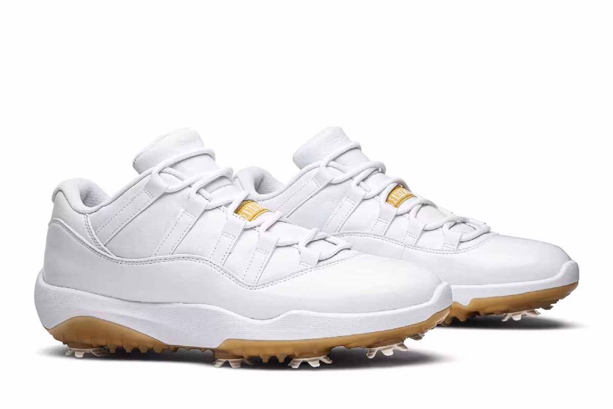 Air Jordan 11 Low Golf Metallic Gold, view 9