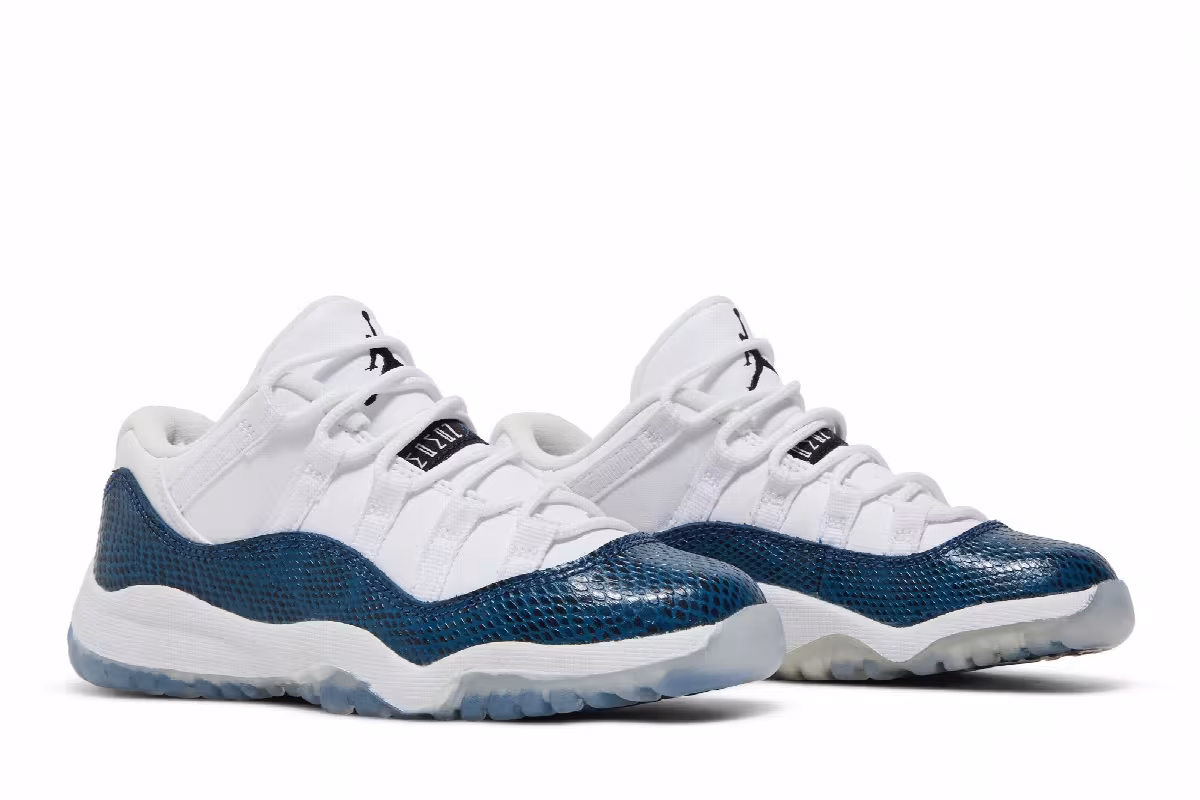 Air Jordan 11 Low PS Navy Snakeskin 2019, view 9