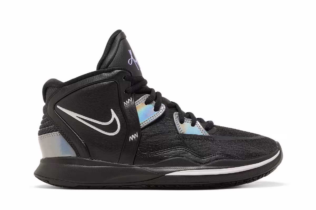 Nike Kyrie Infinity GS Black Metallic Silver, view 2
