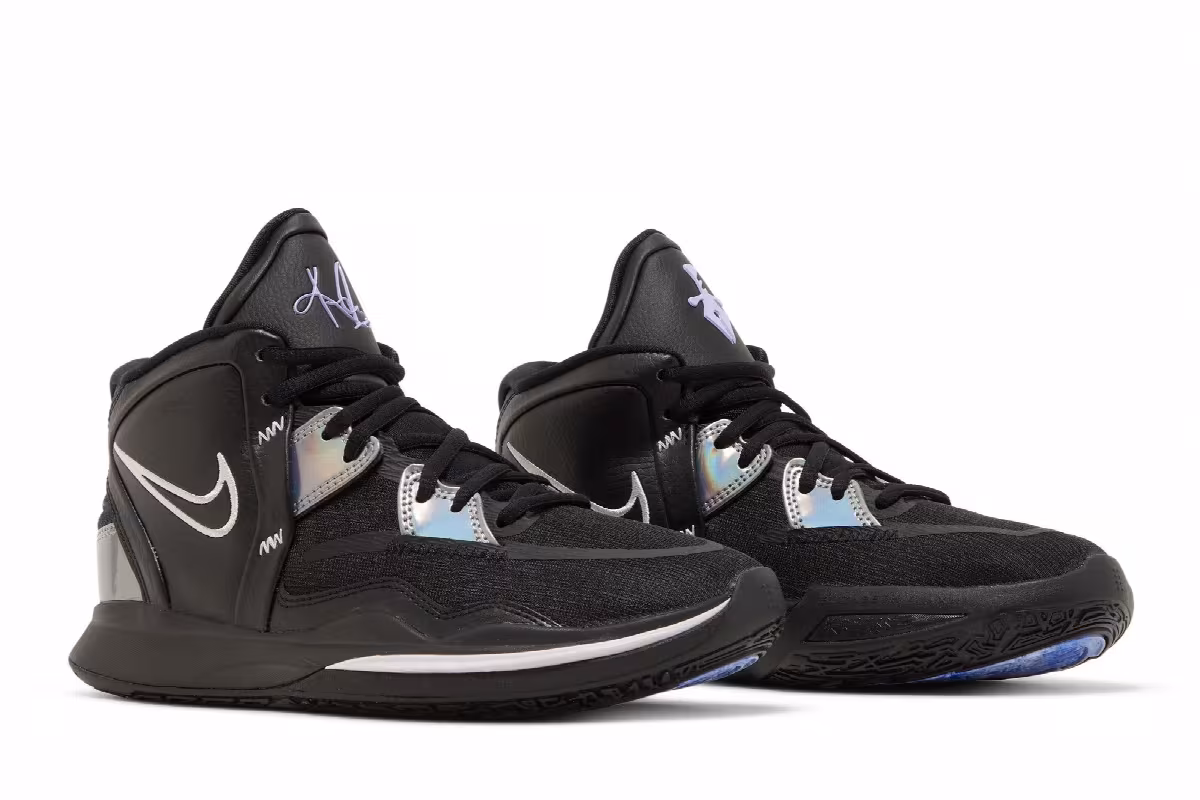 Nike Kyrie Infinity GS Black Metallic Silver, view 9
