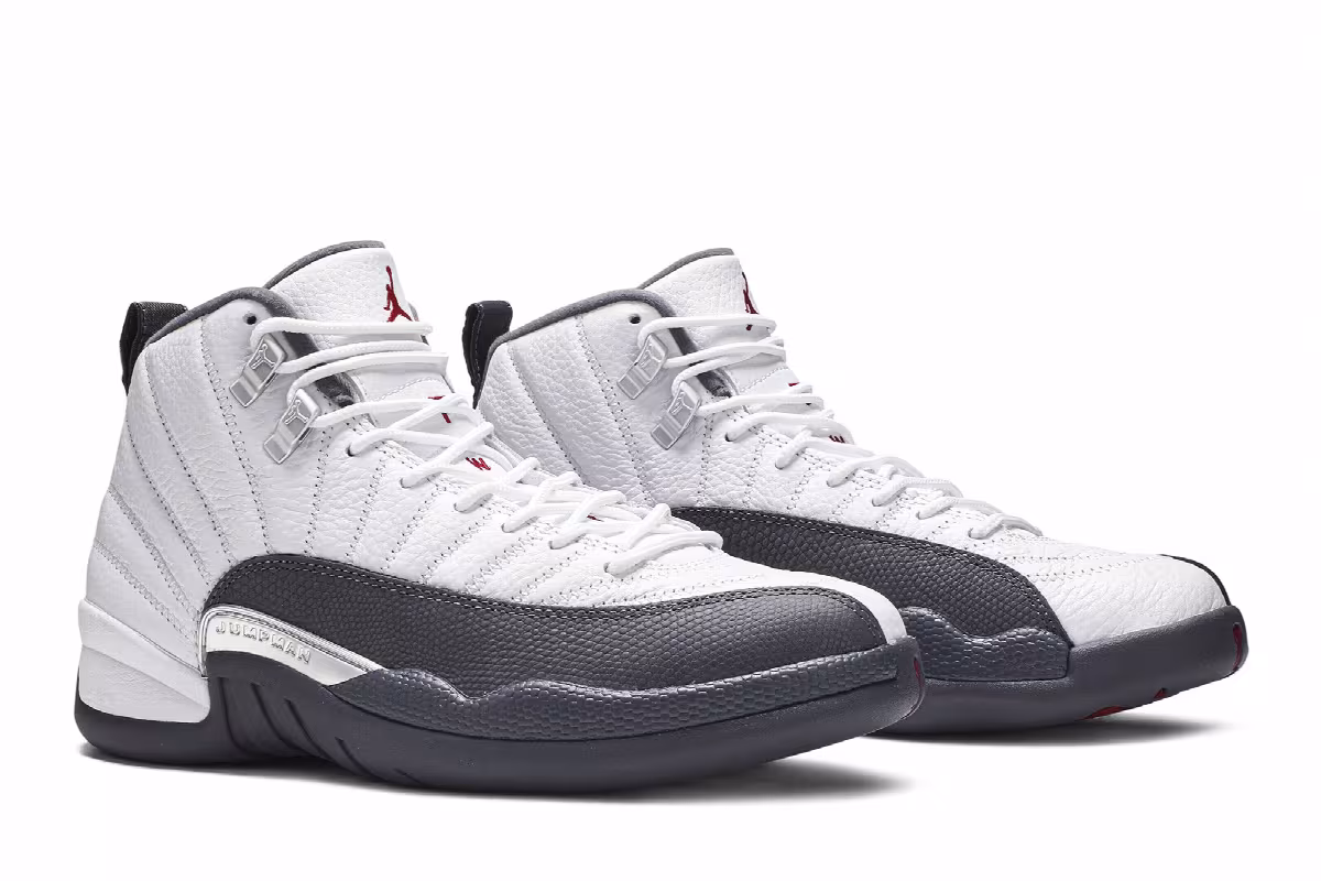Air Jordan 12 White Grey, view 9
