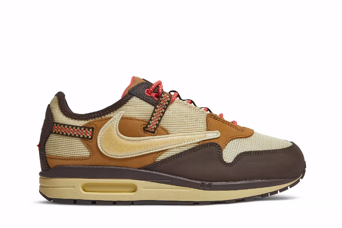 Travis Scott x Nike Air Max 1 Baroque Brown, view 2
