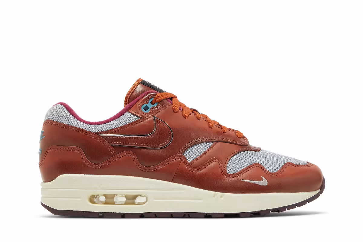 Patta x Nike Air Max 1 Dark Russet, view 2