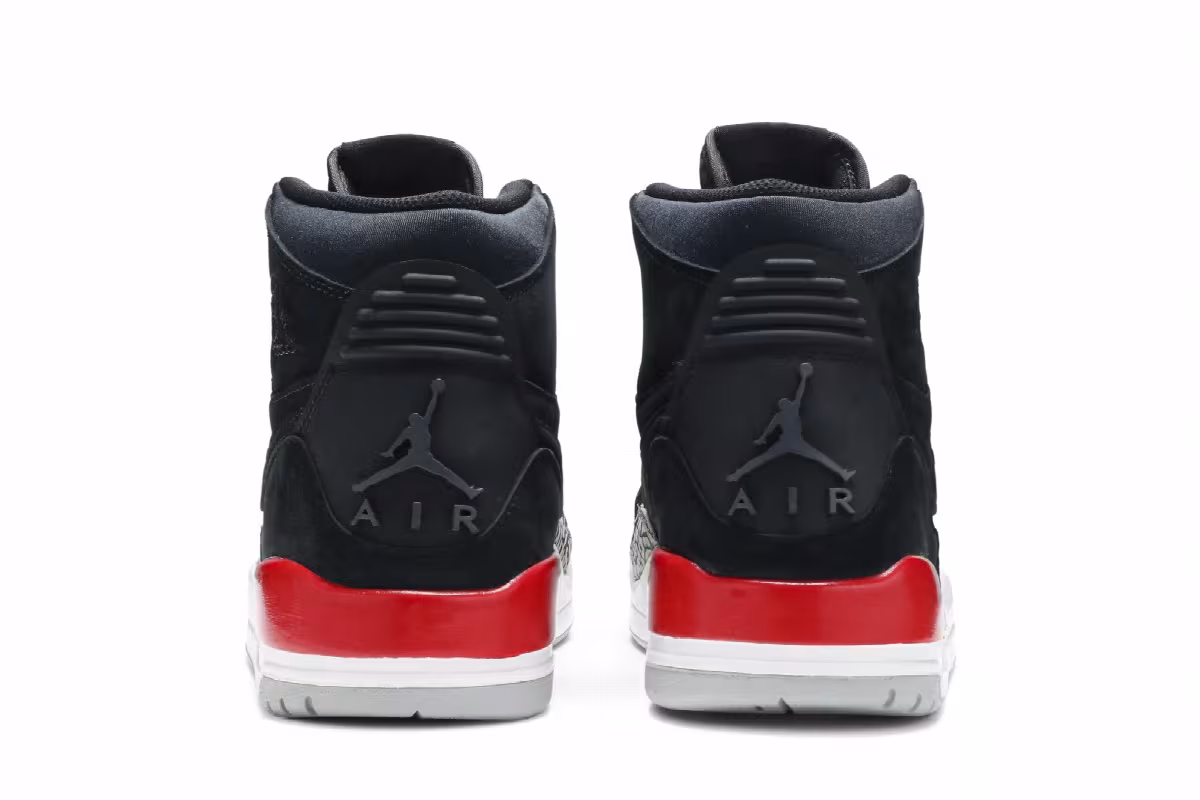 Air Jordan Legacy 312 Black Suede, view 7