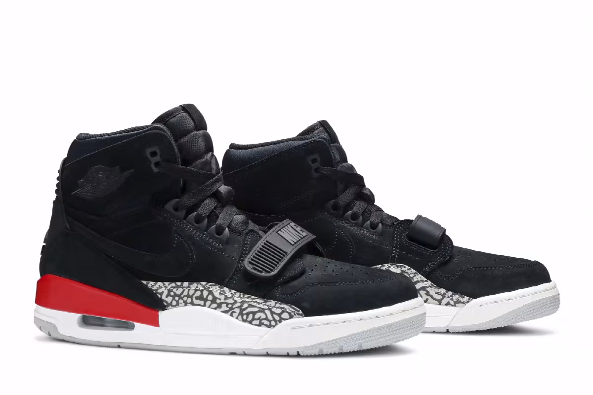 Air Jordan Legacy 312 Black Suede, view 9