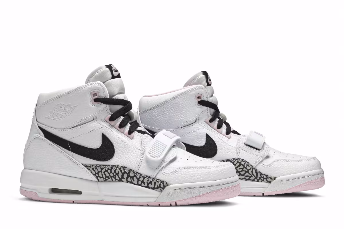 Air Jordan Legacy 312 GS White Black Pink Foam, view 9