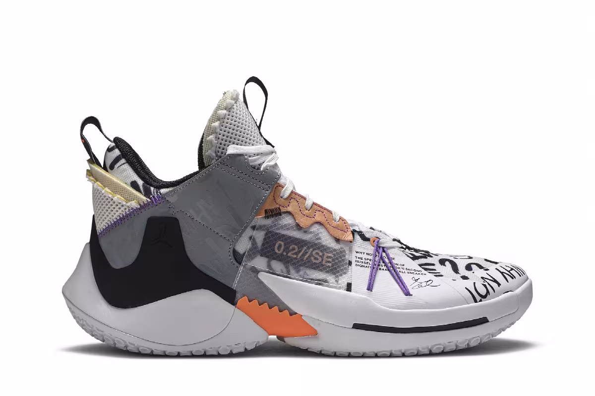 Air Jordan Why Not Zer0.2 SE Orange Pulse, view 2