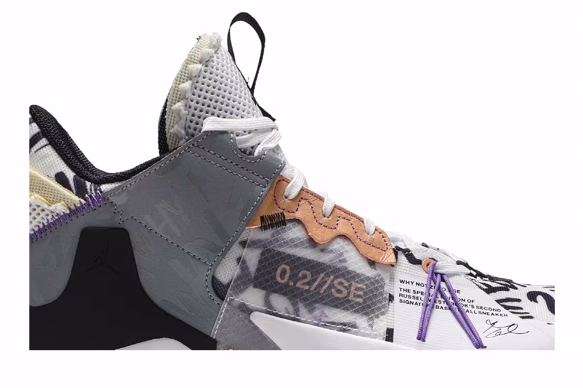 Air Jordan Why Not Zer0.2 SE Orange Pulse, view 3