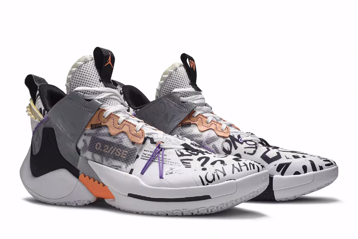 Air Jordan Why Not Zer0.2 SE Orange Pulse, view 9