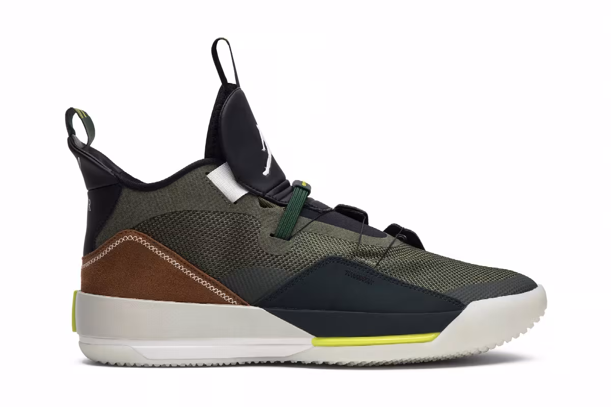 Travis Scott x Air Jordan 33 NRG Army Olive, view 2