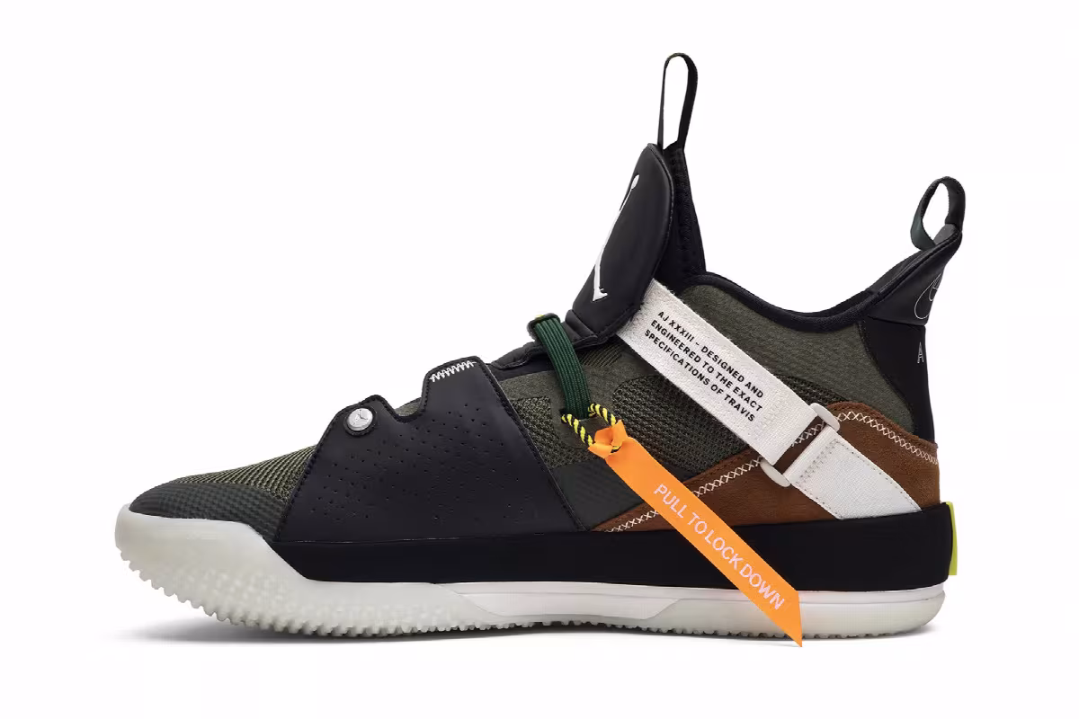 Travis Scott x Air Jordan 33 NRG Army Olive, view 4