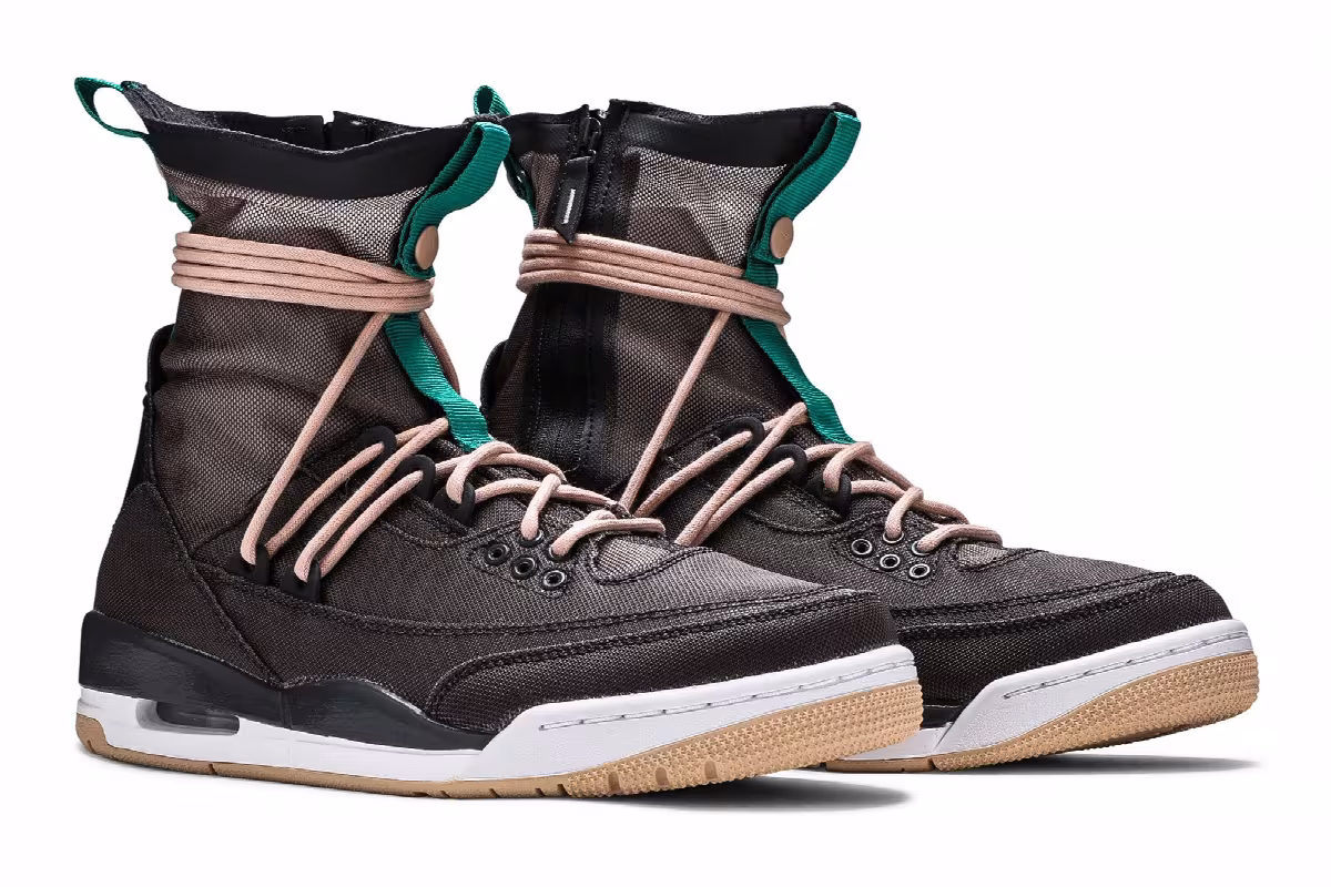 Women's Air Jordan 3 RTR Explorer Lite XX Anthracite Green, view 9