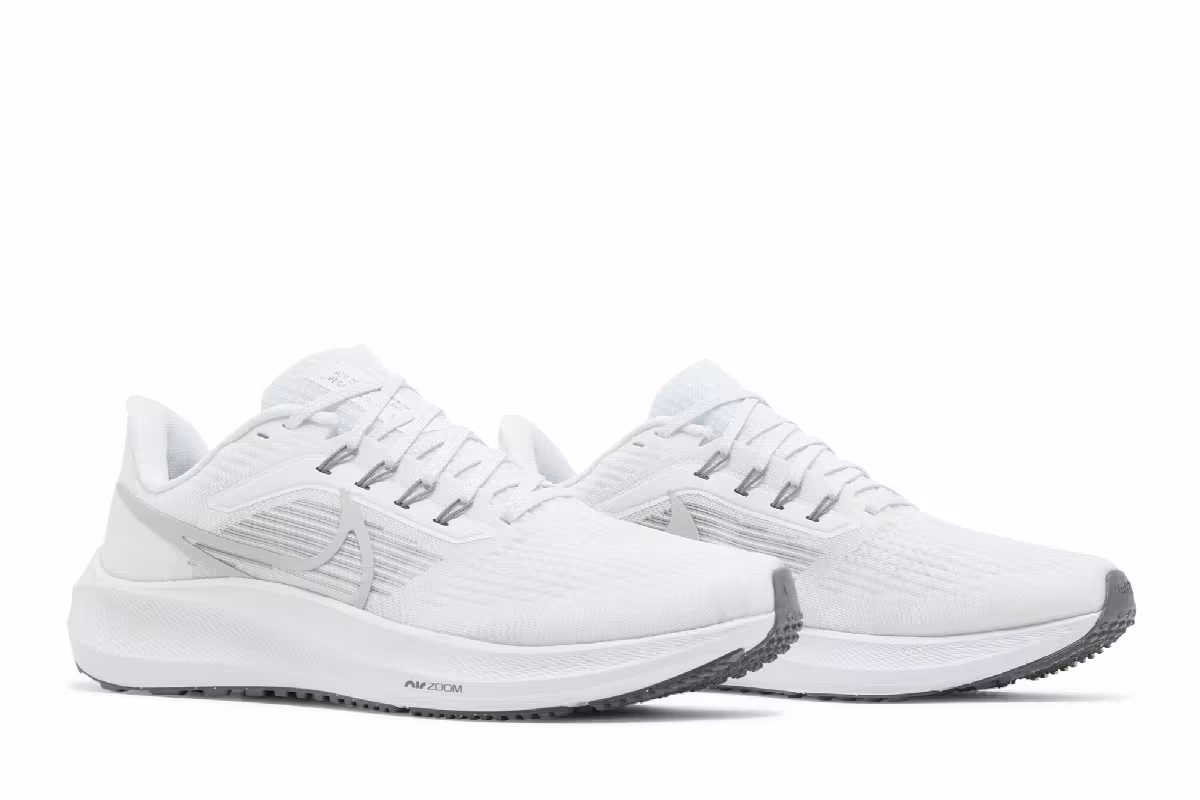 Nike Air Zoom Pegasus 39 White Grey Fog, view 9