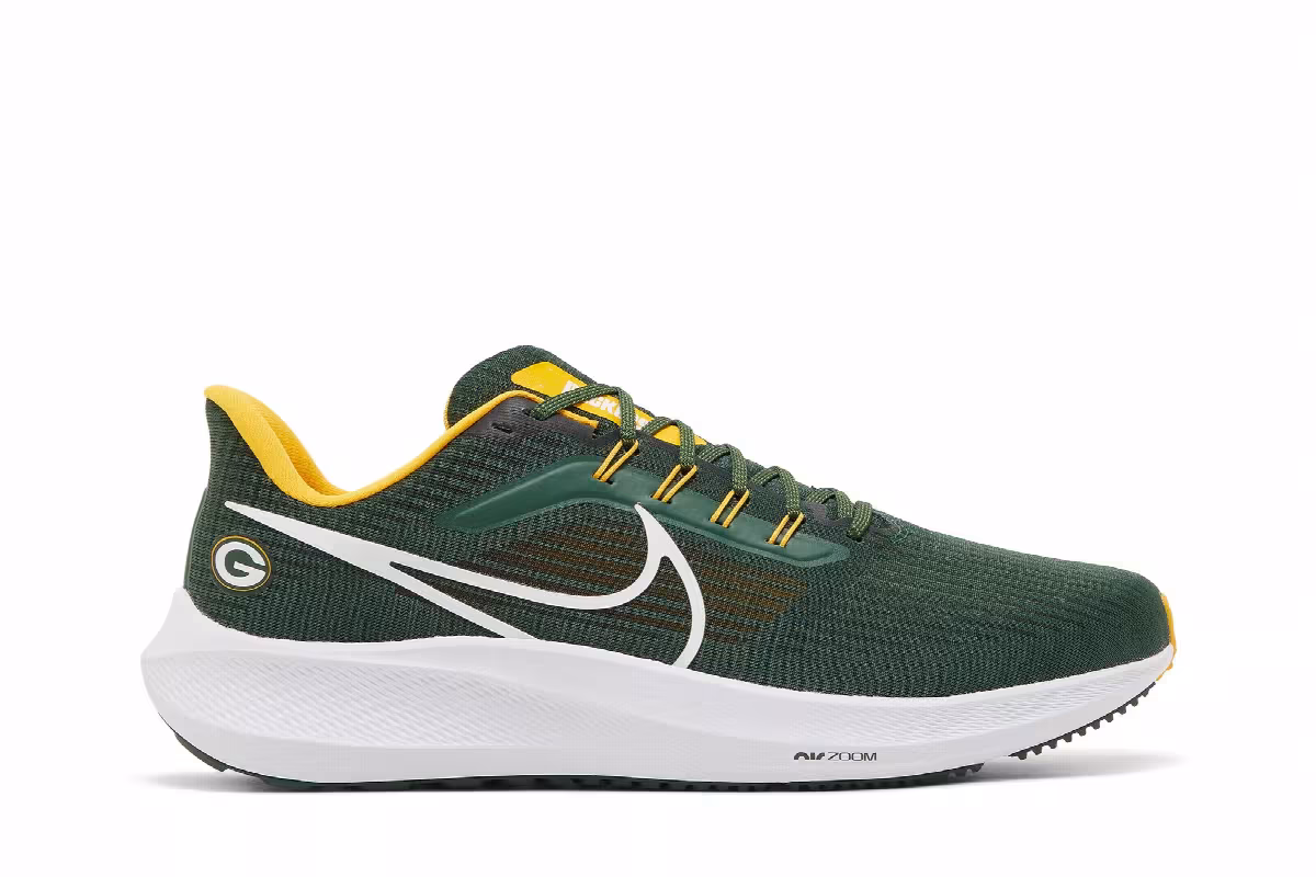 NFL x Nike Air Zoom Pegasus 39 Green Bay Packers, view 2