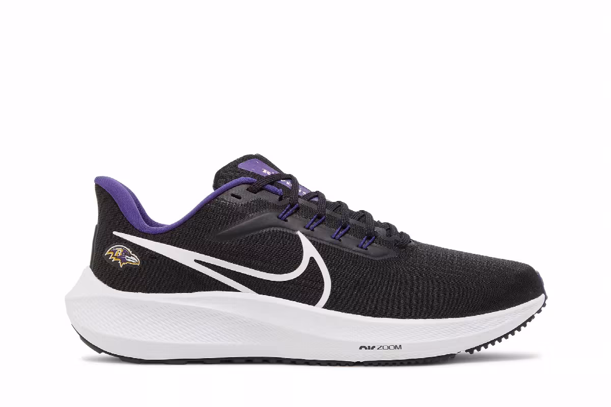 NFL x Nike Air Zoom Pegasus 39 Baltimore Ravens, view 2